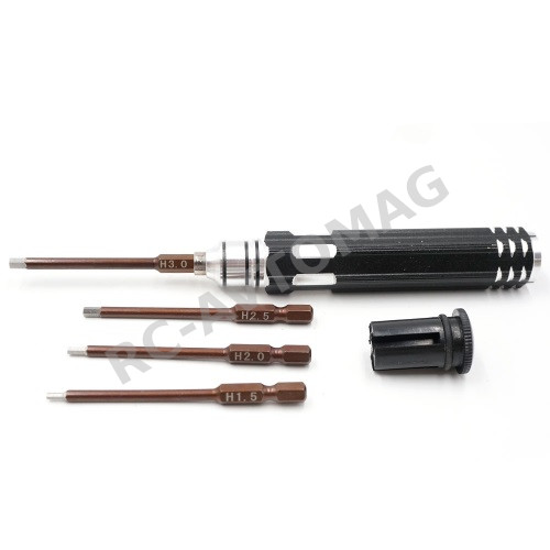 Набор шестигранников Yeah Racing (#YT-0023) 4 In 1 Hex Screwdriver (1.5-3.0mm)