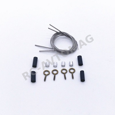 Тросс металлический D1RC (#RC3427) Metal Limb Riser Ropes Attrezzo adatto per Traxxas TRX-4 D90