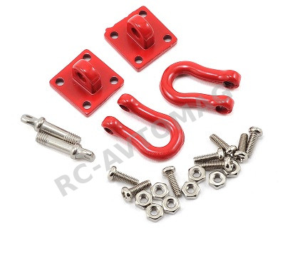 Крюк с болтом RC Turn (#RTEL01017)  RC Metal Trailer Hook - Red