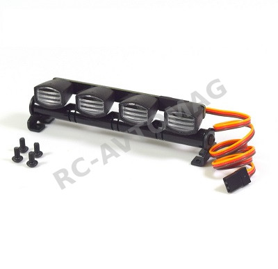 Сонары RC Turn (#RTLR01003) LED Square Roof Light 4 Spotlight for RC Cars 102x21x28.5mm