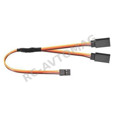 Коннектор RC Turn (#RTC05002) Servo Y-Wire Straight Male to Female FUTABA or JR