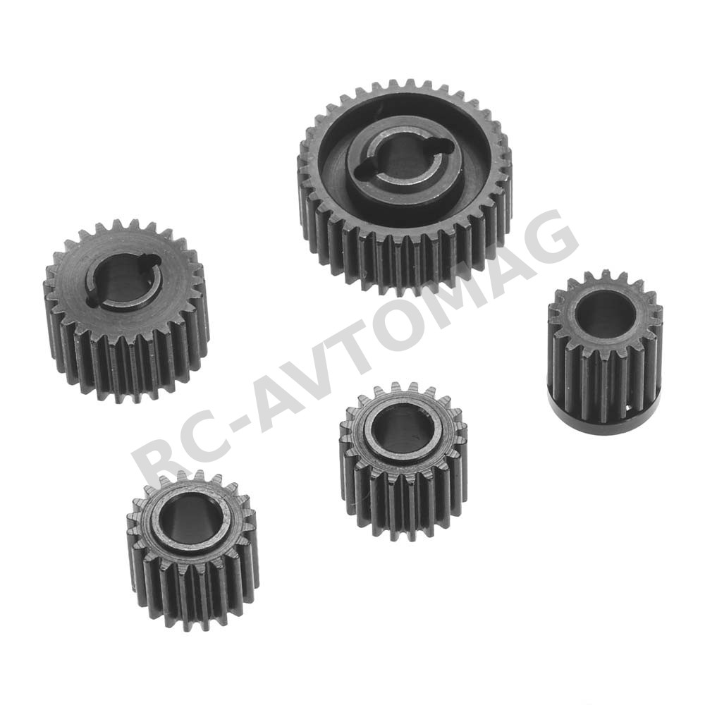 Шестерни RCTurn (#RTUP07020) Hardened P5ineapple Transmission Gear Set  Axial SCX10 II