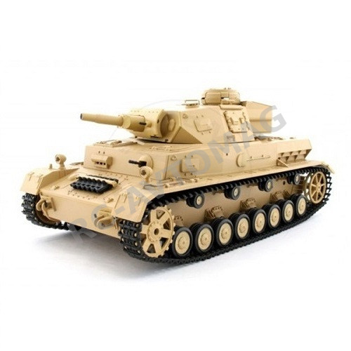 Радиоуправляемый танк Heng Long (#HL3858-1) German Panzer IV (F Type) RC Medium Tank с эффектами звука и дыма 1:16