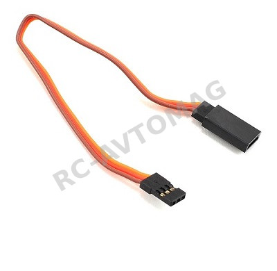 Коннектор RC Turn (#RTC03002A) JR Male to Female Servo Extension Wire 26AWG 250mm 1pc/bag(1pc)