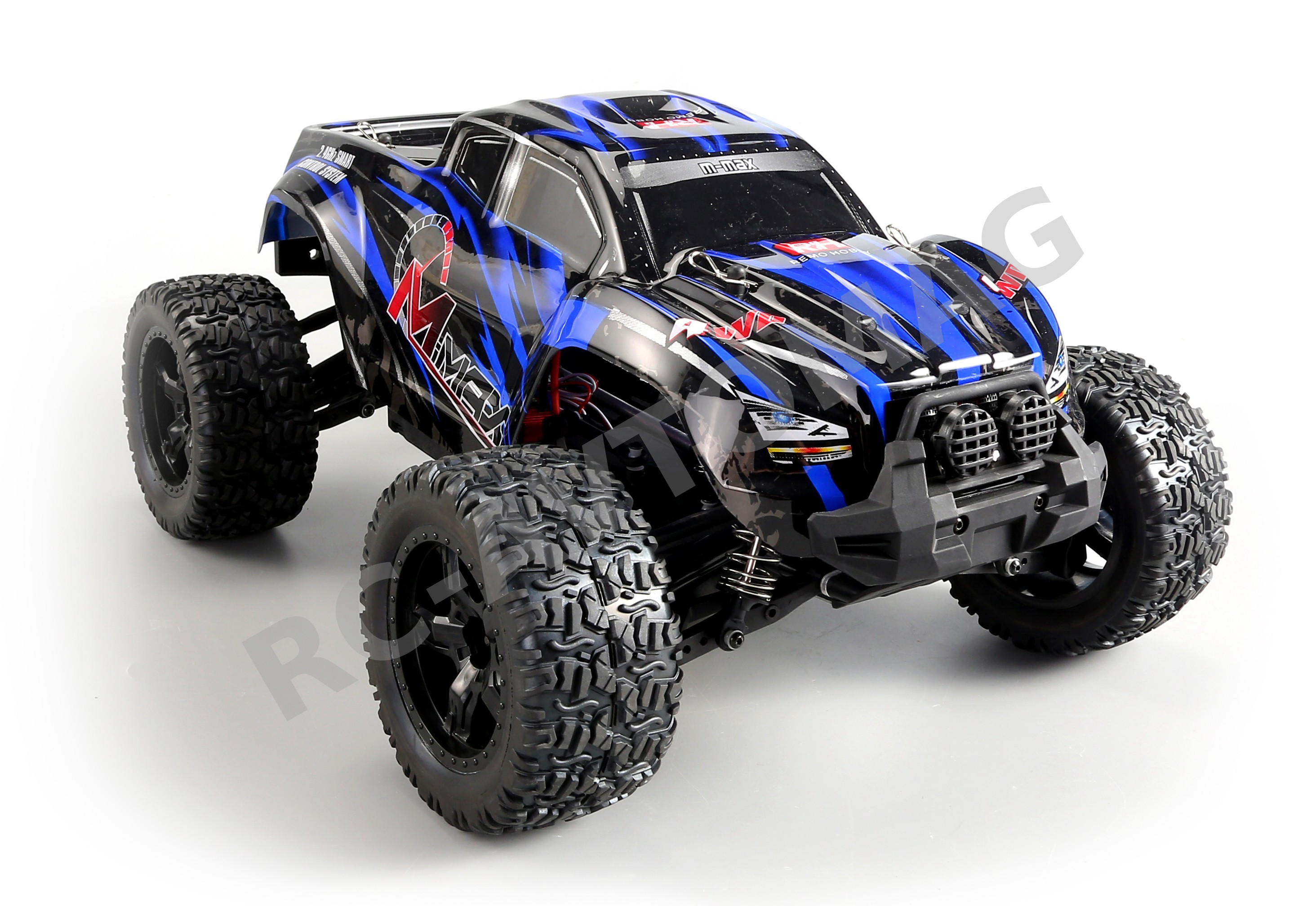 Радиоуправляемая модель монстра RemoHobby (#1031) 1/10 Scale Electric 4WD 2.4GHZ RC Off-Road Brushed Monster Truck M-Max