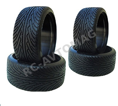 Шины дрифт Austar Hobby (#AX-1096) Drift Black Tire Set, 0* 4 pcs