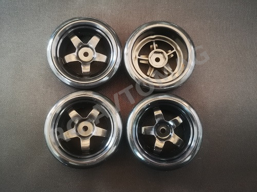 Колеса RC Turn (#DF01A1) A1 - Black 1/10 Drifting Tires 62*26mm Hex 12mm Hub