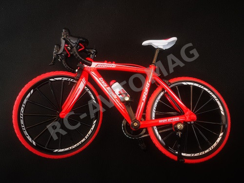 Велосипед модель масштабная  RC Turn (#RTSC07A1) Gravel Bike 1/18 RC 200*75*130mm - Red