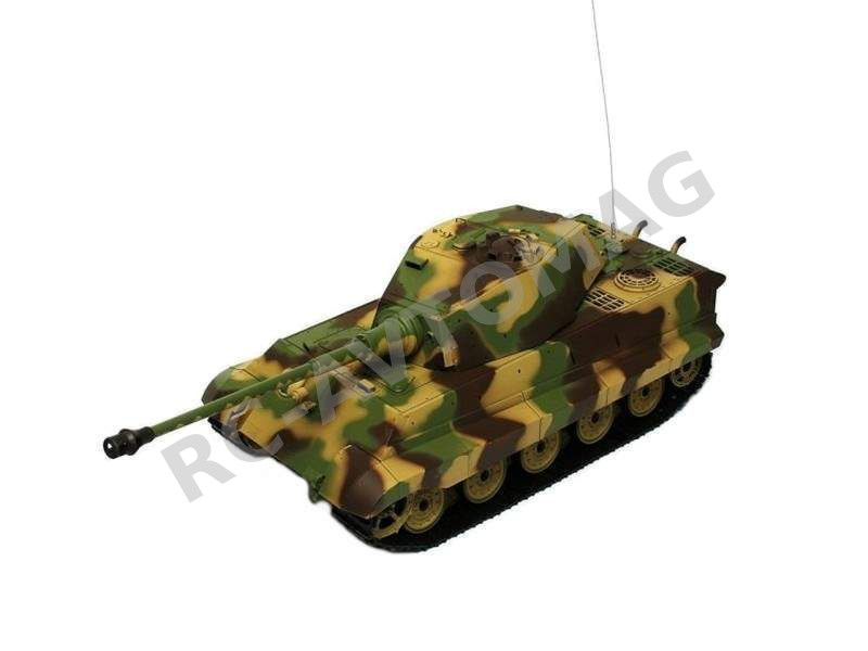 Радиоуправляемый танк Heng Long (#HL3888а-1) German King Tiger (Henschel) RC Heavy Tank  с эффектами звука и дыма 1/16