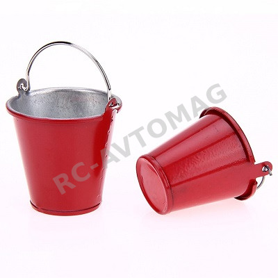 Ведро малое RC Turn (#RTSM01014) Metal Bucket H40*42*38mm - Red