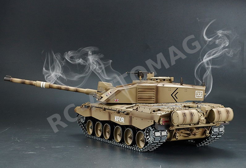 Радиоуправляемый танк Heng Long (#HL3908-1) British Challenger 2 RC Main Battle Tank с эффектами звука и дыма 1:16
