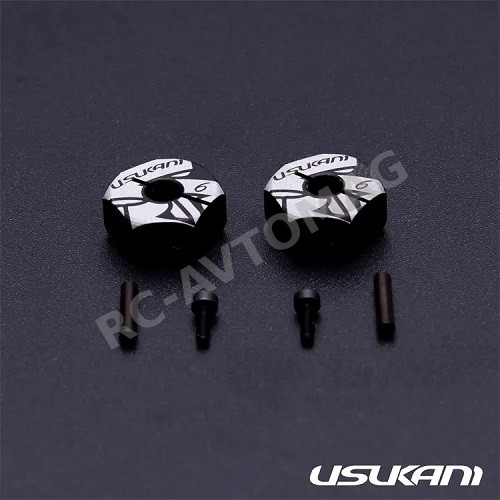 Хексы Usukani (#US88148) 7075 AL Clamping Wheel Hub/2pcs (6.0mm)