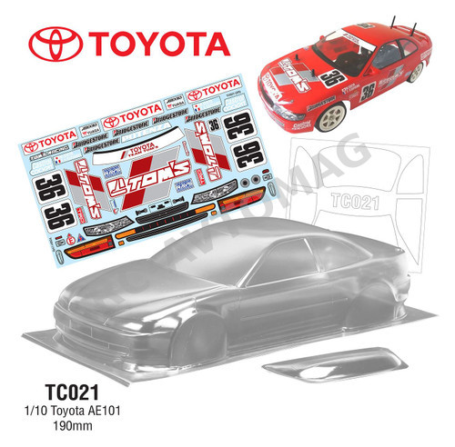 Кузов TeamC (#TC021)  Toyota AE101 190mm  1/10