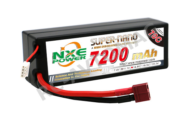 Аккумулятор Li-Po NXE (#NXEC7200/70-4S2P) 14.8V 7200mAh 70С
