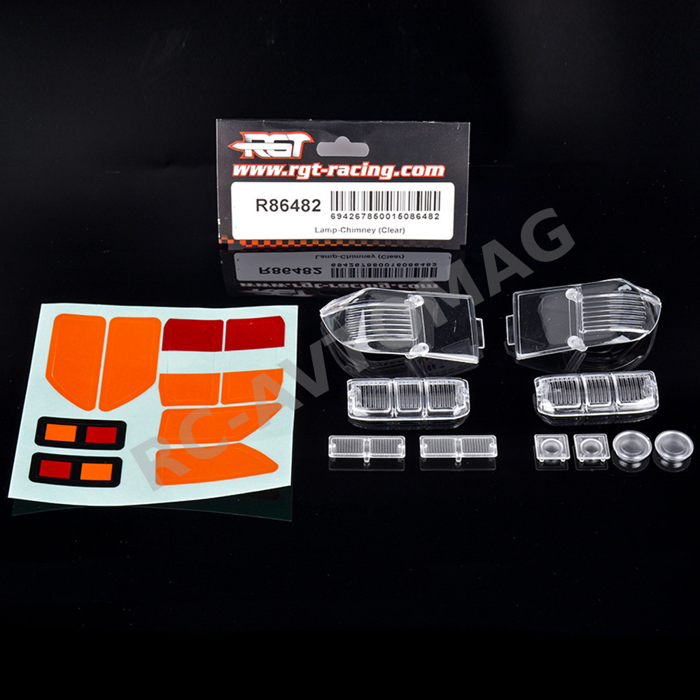 Стекла фар RGT (R86482) Lamp-Chimney (Clear) for EX86190 1/10 RC Model Car Crawler Original Accessories