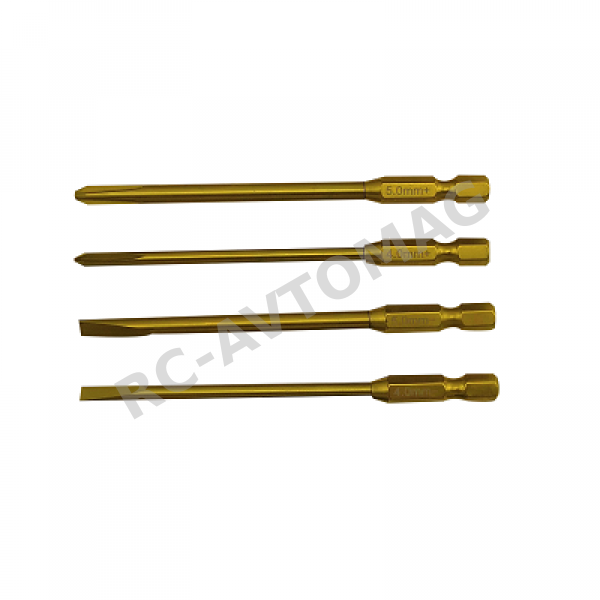 Отвертка RCTurn (#RTT01004A) RC PowerTool Tips 1pcs (6.35mm)  4.0+ (100mm)