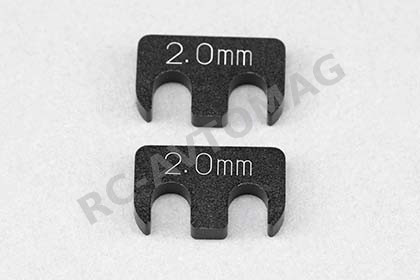 Алюминиевая регулировочная прокладка (#Y2-008RA7A) Aluminum adjust shim (2.0mm/2pcs) for YD-2/YD-4