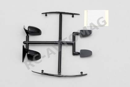 Боковые зеркала Yokomo (#SD-KU2WA) SD-ACD2A Mirror / wiper set for Drift