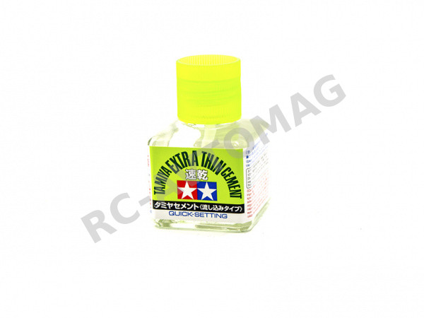 Клей с кисточкой Tamiya (#87182) Tamiya Extra Thin Cement (Quick-Setting)