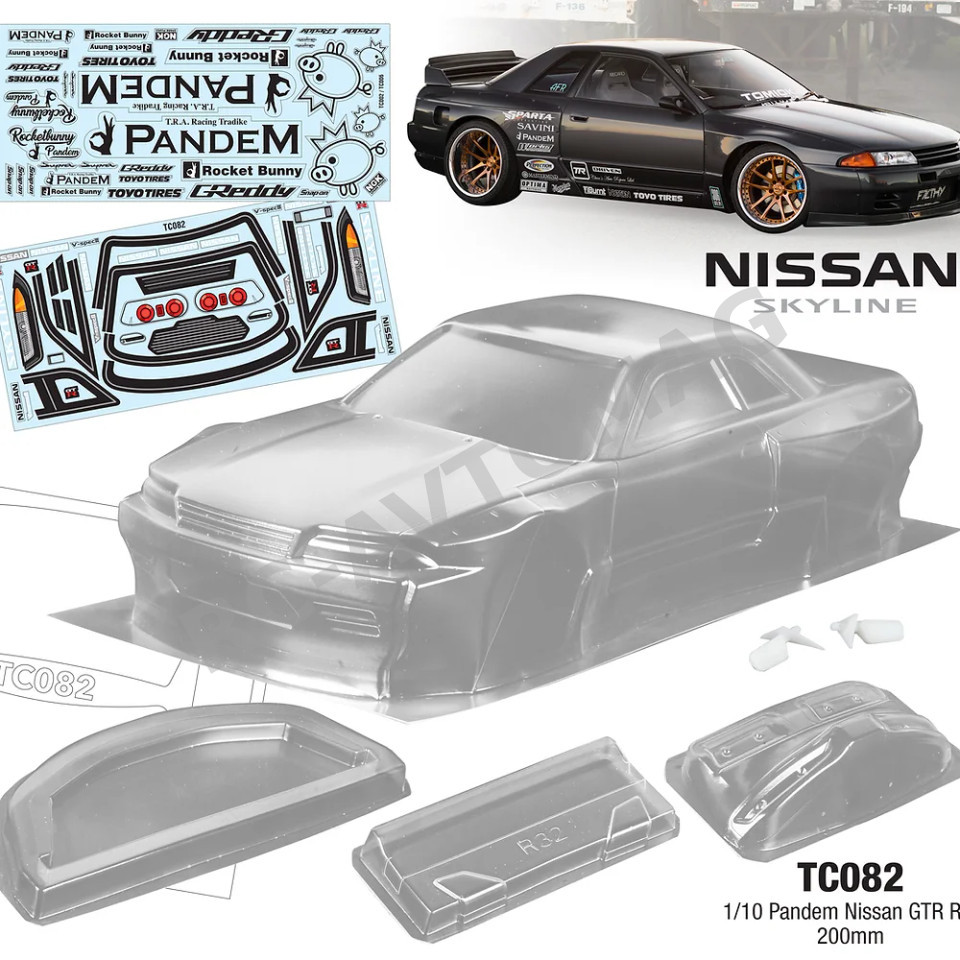 Кузов TeamC (#TC082) 1/10 Nissan GTR R32 , 200mm