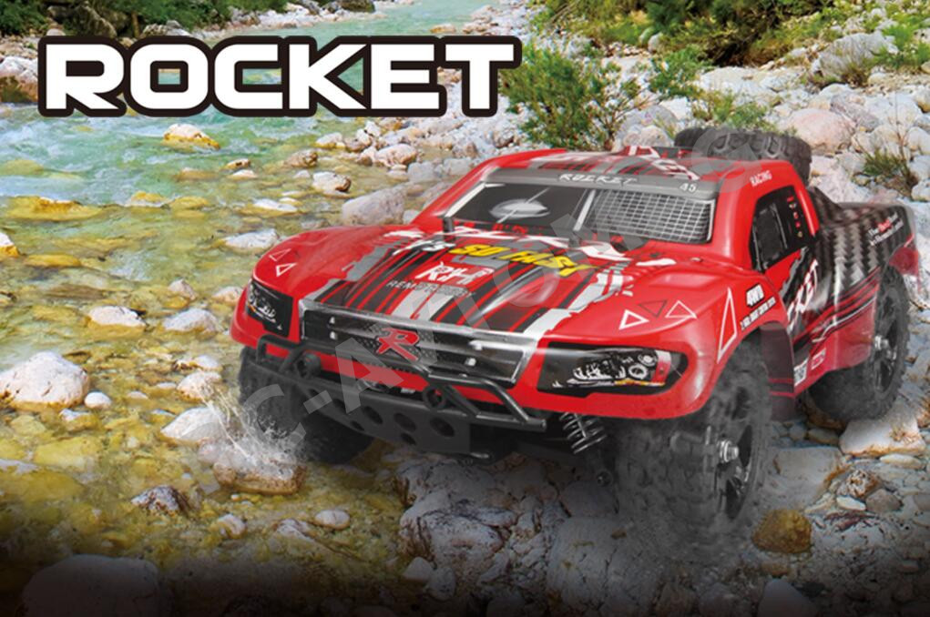 Радиоуправляемый шорт-корс RemoHobby (#1625) 1/16 Scale Electric 4WD 2.4GHZ RC Off-Road Brushless Short Course Rocket