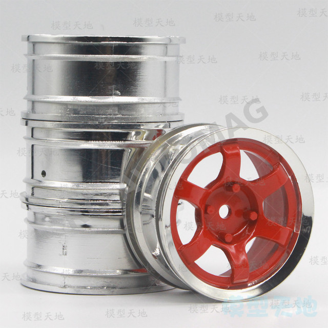 Диски RC-Avtomag (#AV--9001R) Red 6 Spokes Wheel 26mm (+3) 4 шт.
