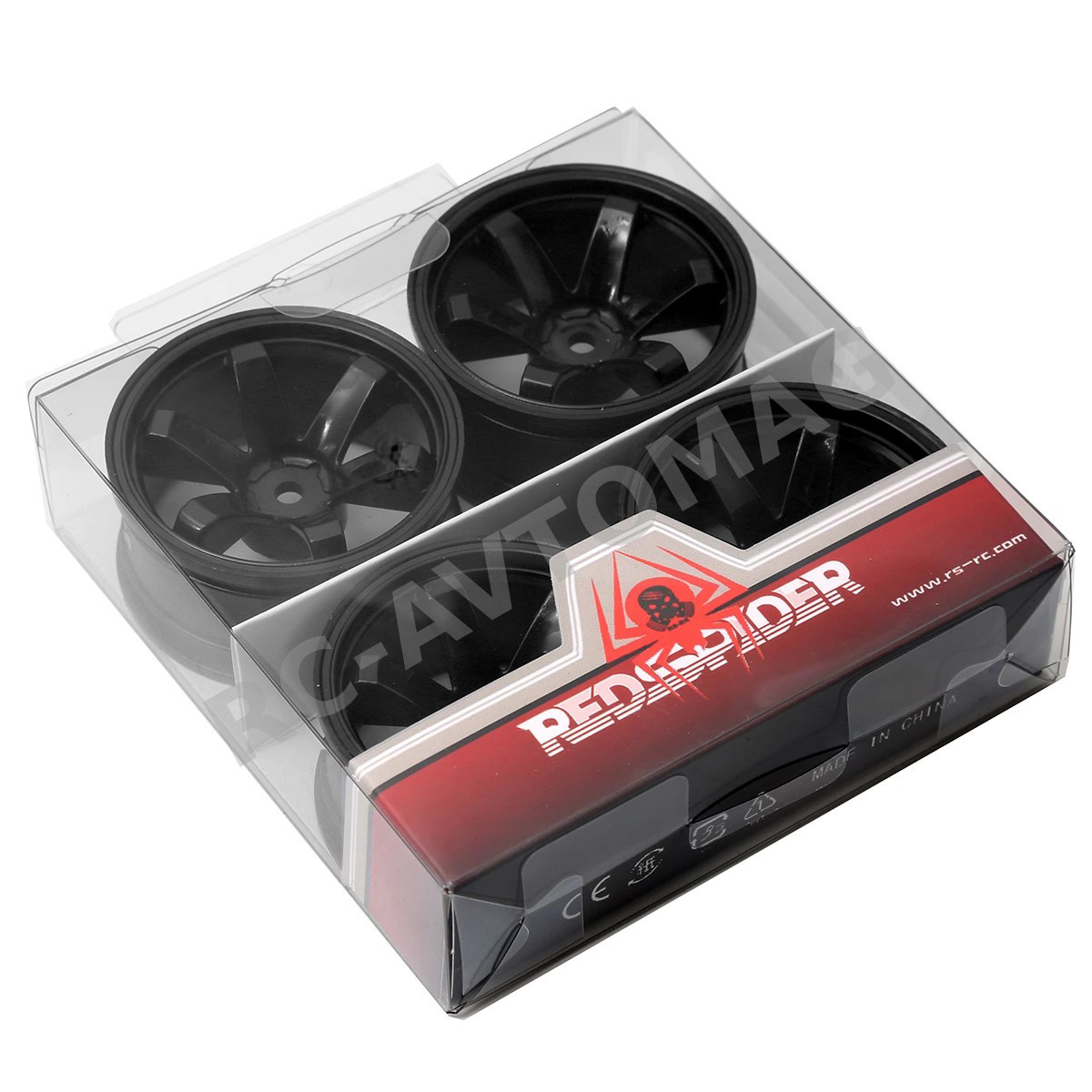 Диски RCTires (#FW06B) Black 6 Spokes Wheel 26mm (+5) 4 шт.