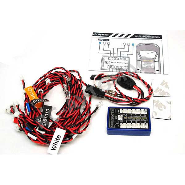 Блок света G.T.Power (#GTLED12) 1/10 simple RC LED light, 12 lamps without socket