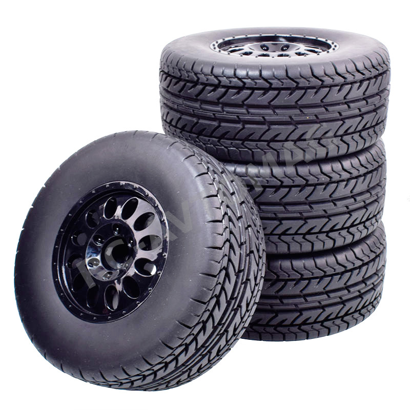 Колёса внедорожные RC4X4 (#RCW8/110mm) Tire/Wheel Black  110mm 4in