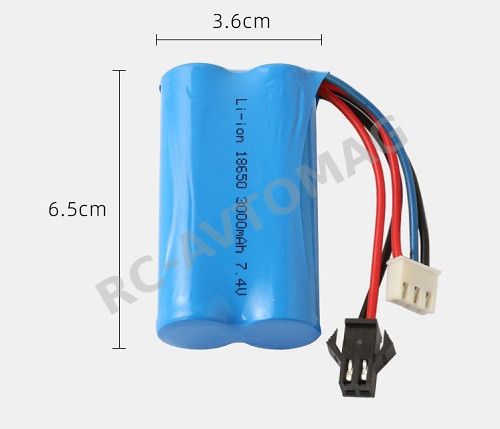 Аккумулятор Li-ion HoNGLI (#7.4V18650/2600SM+XH3) 7.4 2600Mah 10C Connector SM