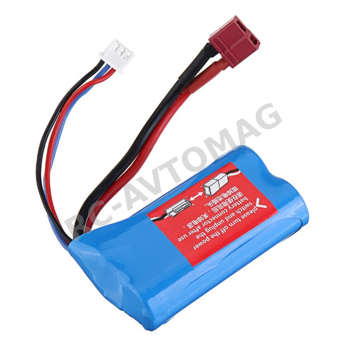 Аккумулятор Li-ion HoNGLI (#7.4V18650/2600T+XH3) 7.4 2600Mah 10C Connector T
