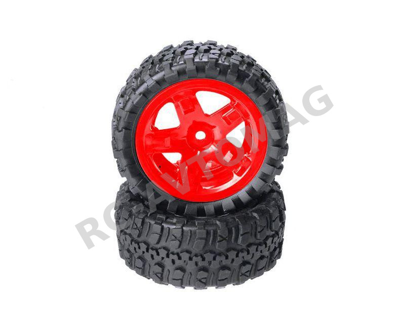 Колеса Remo Hobby (RP6973) Rubber Tires Assembly For Desert Buggy Truck