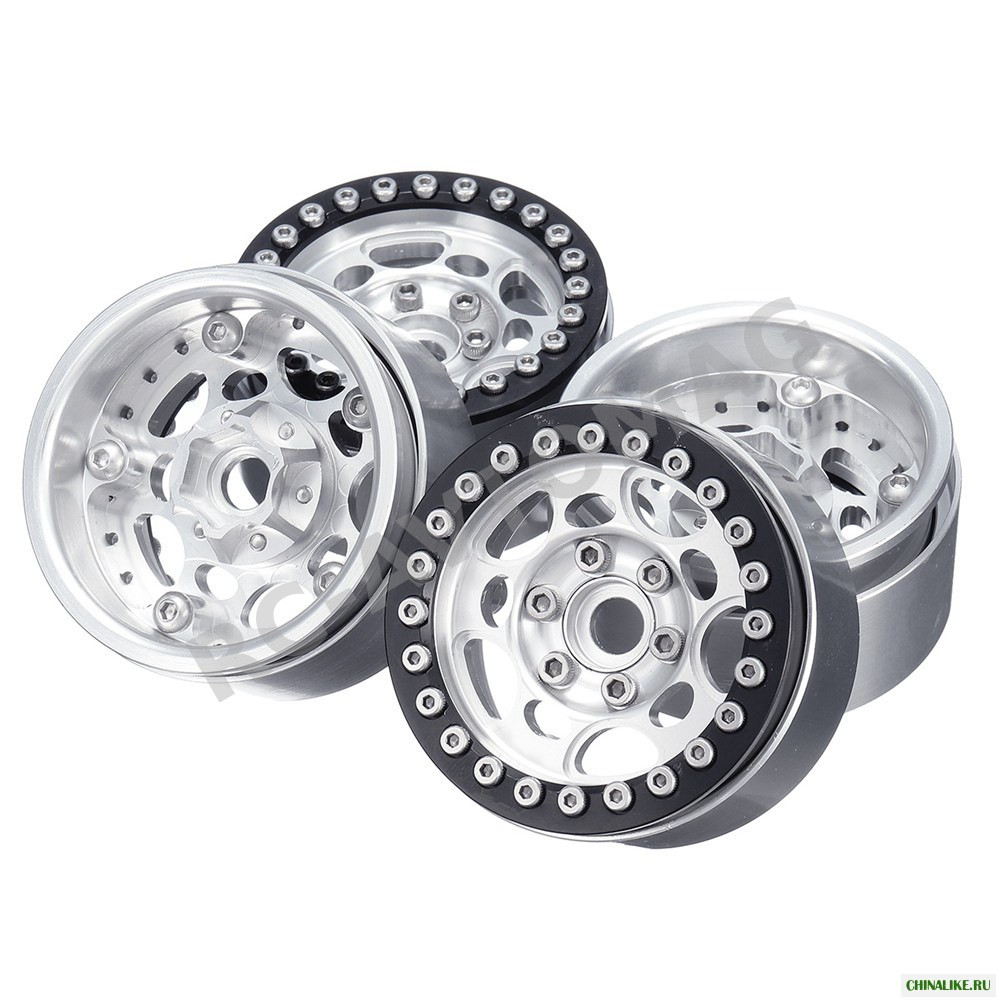 Диски бедлоки RC Turn (#RTCW01912C) 1.9" Aluminum Beadlock Crawler Wheels 4pcs - Flywheel (Ti-Color)