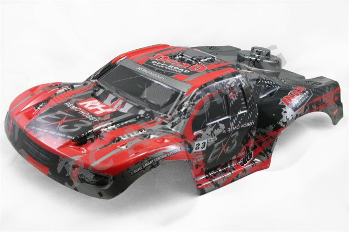 Кузов Remo Hobby (D2912) Red Short Coursec Car Body Shell EX3