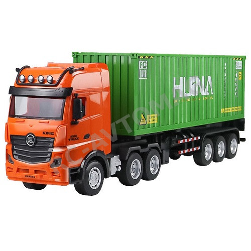 Радиоуправляемый грузовик- контейнеровоз HUI NA TOYS  (#HN1521) RC Truck 1/18 2,4G  (521)