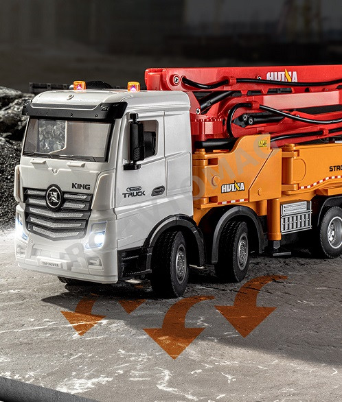 Радиоуправляемый грузовик- бетононасос HUI NA TOYS  (#HN1381) RC Truck 1/18 2,4G  (381)