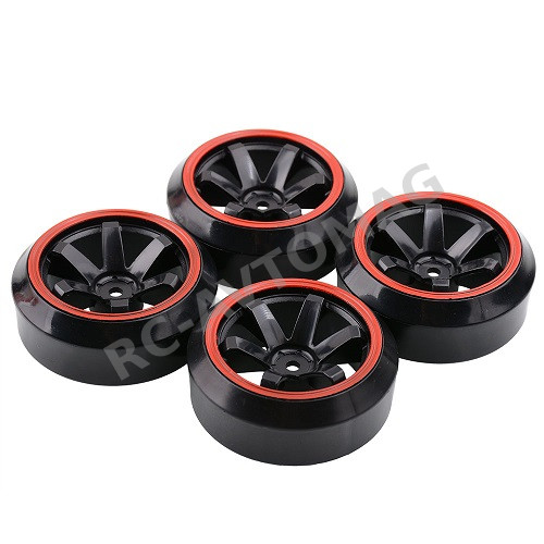 Колеса RC-Avtomag (#AV-601R-1081BK) 94123 Wheels Drift 6 Spokes black 4 pcs