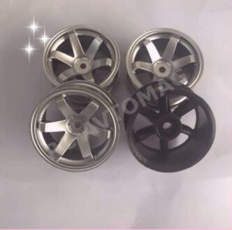Диски RC-Avtomag (#AV-701S) Silver 6 Spokes Wheel 26mm (+5) 4 шт.