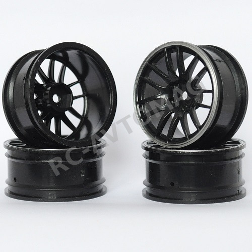 Диски HSP (#6031B) Black 12 Spokes Wheel 26mm (+5) 4 шт.