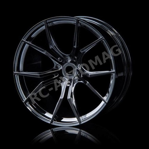 Диски MST (#102047SBK)  FX Wheel Silver Black (Dark Chrome) wheel set (4in)