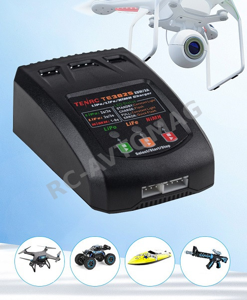 Зарядное устройство TeNRC (#TE3025) LiPO Charger 2S-3S Lithium Polymer