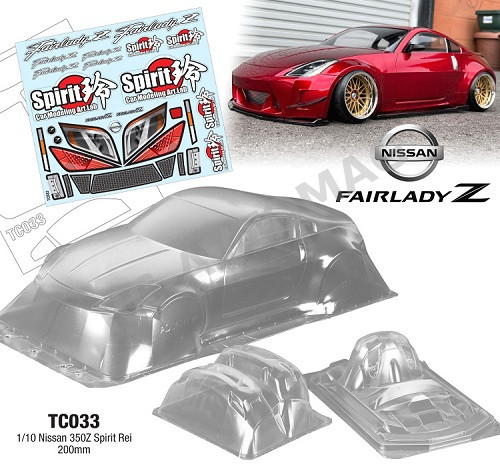 Кузов TeamC (#TC033) 1/10 Nissan Fairlady 350Z , 200mm