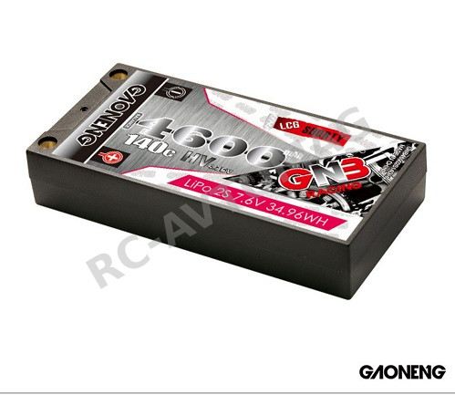 Аккумулятор Li-Po GAONENG (#GNB4600/140-2S) GNB Shorty Lipo 4600MAH 2S 7.4V 140C