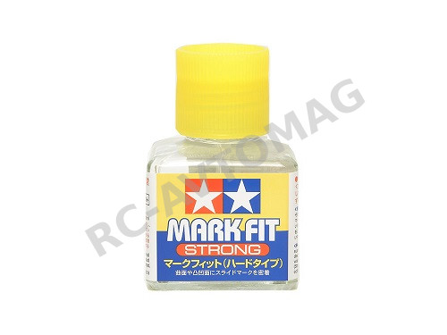 Клей для декалей, с кисточкой Tamiya (#87135) Mark Fit (Strong)