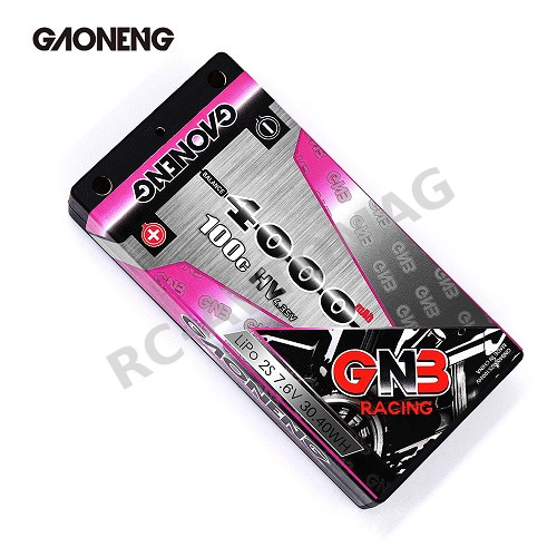 Аккумулятор Li-Po GAONENG (#GNB40002S100iHV) GNB Shorty Lipo 4000MAH 2S 7.6V 100C