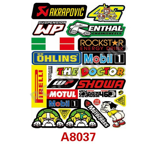 Наклейки масштабные Panda Brother (#A8037)  RC Art Sticker/ A4 1/10