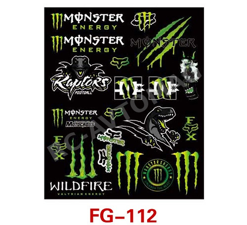 Наклейки масштабные Panda Brother (#FG-112)  RC Art Sticker