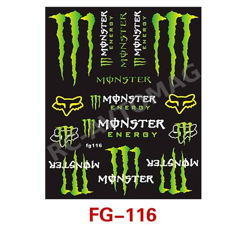 Наклейки масштабные Panda Brother (#FG-116)  RC Art Sticker
