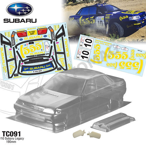 Кузов TeamC (#TC091) 1/10 Subaru Legacy W/3D Mirrors, 190mm