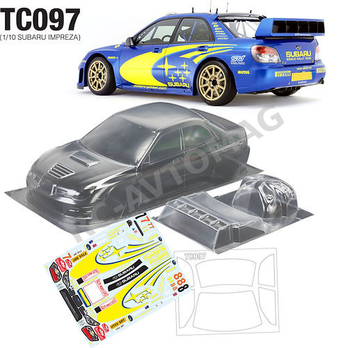 Кузов TeamC (#TC097) 1/10 Subaru Impreza WRC, 190mm